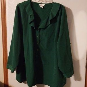 Long sleeved buttoned down shirt